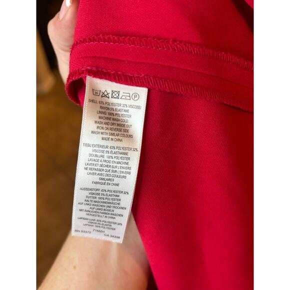 French Connection red ruffle mini dress size 4 - Picture 4 of 5